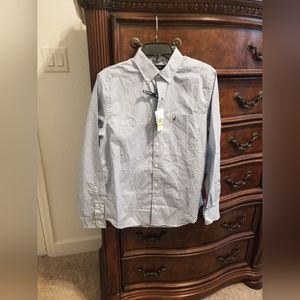 Nautica NWT Men's Long Sleeve Button Down Dress Shirt, Size Small